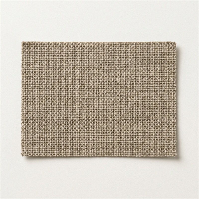 Sandy taupe woven outdoor performance awning fabric sample