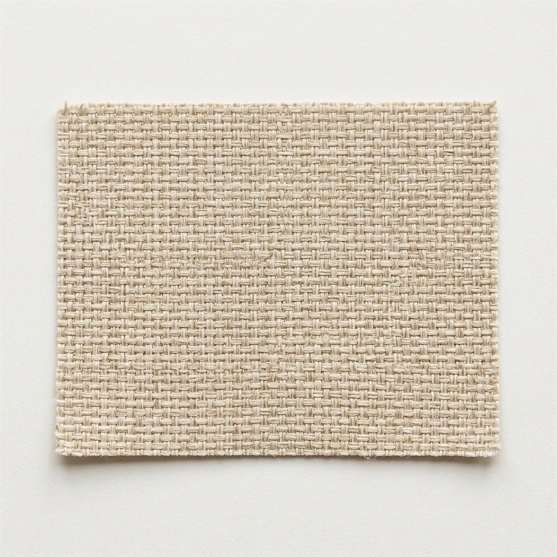 Natural oatmeal woven outdoor performance awning fabric sample