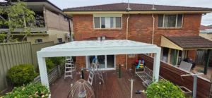 Motorised outdoor pergola installation in Parramatta, NSW