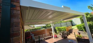 Louvered pergola installation at a Parramatta NSW residential property